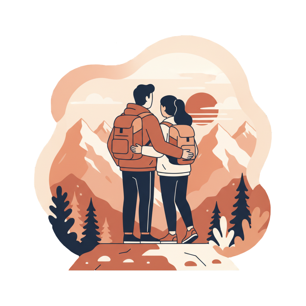 Mountain top at sunrise